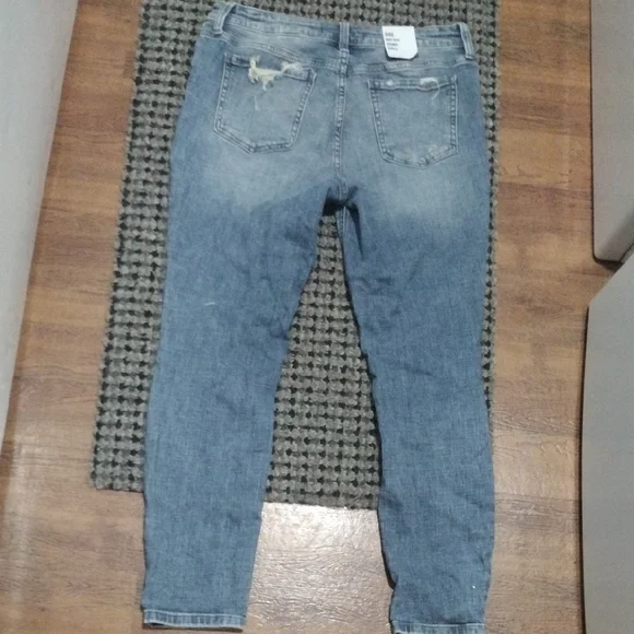 Eunina Distressed Skinny Jeans in Blue - Picture 11 of 13